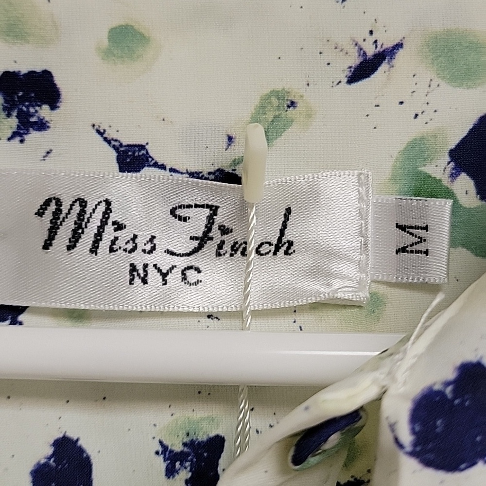 Miss Finch NYC Floral Print Long Sleeve Dress Medium New Modest church - Picture 2 of 7
